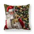 Christmas Ornaments Merry Christmas Decorations Throw Pillow Covers Santa Claus Snowman Merry Christmas Decorative Pillow Cases Home Decor Navidad Home Decor Cushion Cover Happy New Year 2022 45x45CM