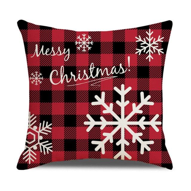 Christmas Pillow Covers Xmas Decorative Christmas Pillow Covers Christmas Decor Pillow Cases Retro Beautiful Cushion Cover Throw Pillowcase Winter Holiday Cushion Case For Home Decor 45x45CM