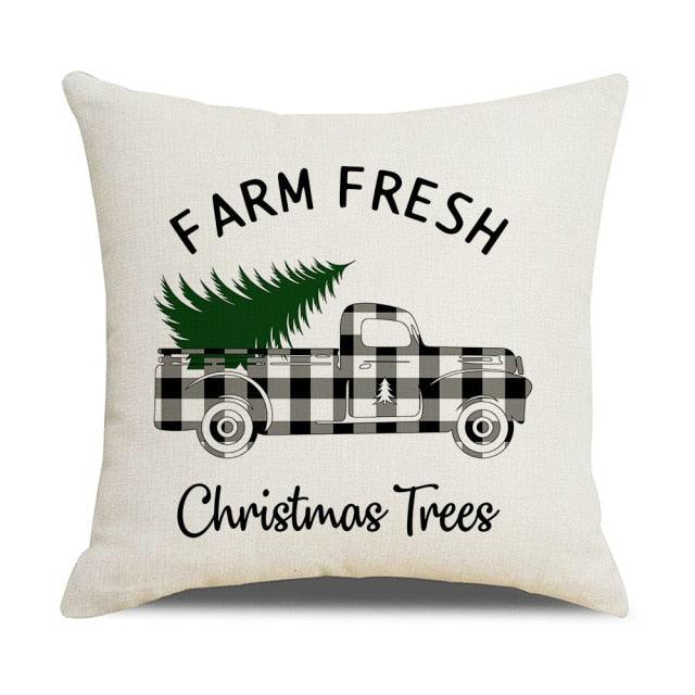 Christmas Pillow Covers Xmas Decorative Christmas Pillow Covers Christmas Decor Pillow Cases Retro Beautiful Cushion Cover Throw Pillowcase Winter Holiday Cushion Case For Home Decor 45x45CM
