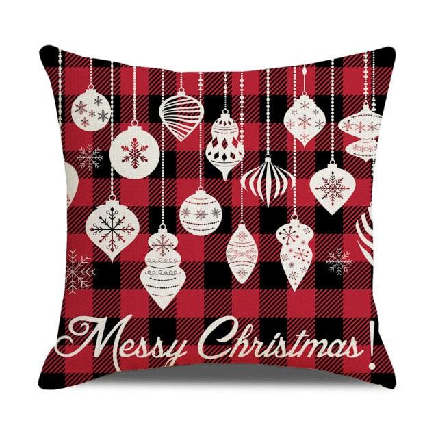 Christmas Pillow Covers Xmas Decorative Christmas Pillow Covers Christmas Decor Pillow Cases Retro Beautiful Cushion Cover Throw Pillowcase Winter Holiday Cushion Case For Home Decor 45x45CM
