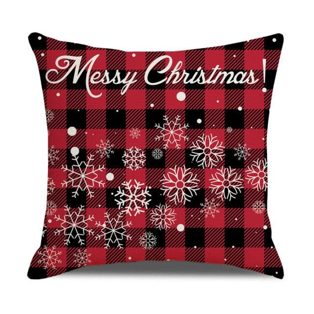Christmas Pillow Covers Xmas Decorative Christmas Pillow Covers Christmas Decor Pillow Cases Retro Beautiful Cushion Cover Throw Pillowcase Winter Holiday Cushion Case For Home Decor 45x45CM