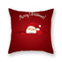 Christmas Xmas Red Pillow Case Tree Decoration Xmas Series Cushion Cover Case Pillow Zippered Square Pillowcase Santa Claus Cushion Cover Christmas Decorations For Home Snowman 45x45CM