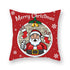 Christmas Xmas Red Pillow Case Tree Decoration Xmas Series Cushion Cover Case Pillow Zippered Square Pillowcase Santa Claus Cushion Cover Christmas Decorations For Home Snowman 45x45CM