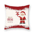 Christmas Xmas Red Pillow Case Tree Decoration Xmas Series Cushion Cover Case Pillow Zippered Square Pillowcase Santa Claus Cushion Cover Christmas Decorations For Home Snowman 45x45CM