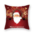 Christmas Xmas Red Pillow Case Tree Decoration Xmas Series Cushion Cover Case Pillow Zippered Square Pillowcase Santa Claus Cushion Cover Christmas Decorations For Home Snowman 45x45CM