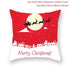 Christmas Xmas Red Pillow Case Tree Decoration Xmas Series Cushion Cover Case Pillow Zippered Square Pillowcase Santa Claus Cushion Cover Christmas Decorations For Home Snowman 45x45CM