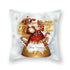 Christmas Xmas Red Pillow Case Tree Decoration Xmas Series Cushion Cover Case Pillow Zippered Square Pillowcase Santa Claus Cushion Cover Christmas Decorations For Home Snowman 45x45CM
