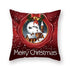 Christmas Xmas Red Pillow Case Tree Decoration Xmas Series Cushion Cover Case Pillow Zippered Square Pillowcase Santa Claus Cushion Cover Christmas Decorations For Home Snowman 45x45CM