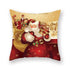 Christmas Xmas Red Pillow Case Tree Decoration Xmas Series Cushion Cover Case Pillow Zippered Square Pillowcase Santa Claus Cushion Cover Christmas Decorations For Home Snowman 45x45CM