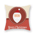 Christmas Xmas Red Pillow Case Tree Decoration Xmas Series Cushion Cover Case Pillow Zippered Square Pillowcase Santa Claus Cushion Cover Christmas Decorations For Home Snowman 45x45CM