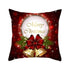 Christmas Xmas Red Pillow Case Tree Decoration Xmas Series Cushion Cover Case Pillow Zippered Square Pillowcase Santa Claus Cushion Cover Christmas Decorations For Home Snowman 45x45CM