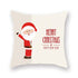 Christmas Xmas Red Pillow Case Tree Decoration Xmas Series Cushion Cover Case Pillow Zippered Square Pillowcase Santa Claus Cushion Cover Christmas Decorations For Home Snowman 45x45CM