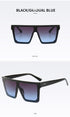Classic Male Big Black Sunglasses For Men & Women New Fashionable Design New Mirror Pink Square  Oversize Square Sunglasses for Women Men