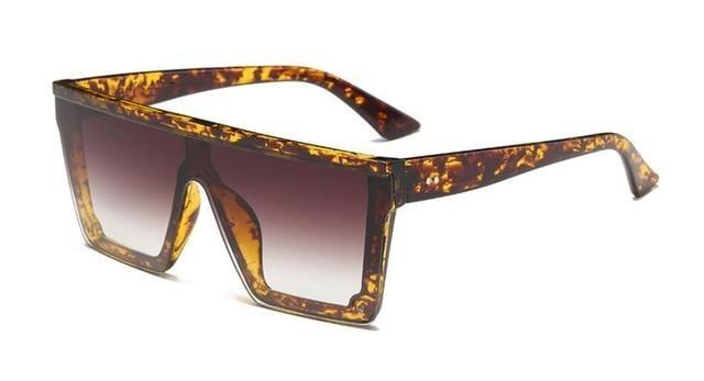 Classic Male Big Black Sunglasses For Men & Women New Fashionable Design New Mirror Pink Square  Oversize Square Sunglasses for Women Men