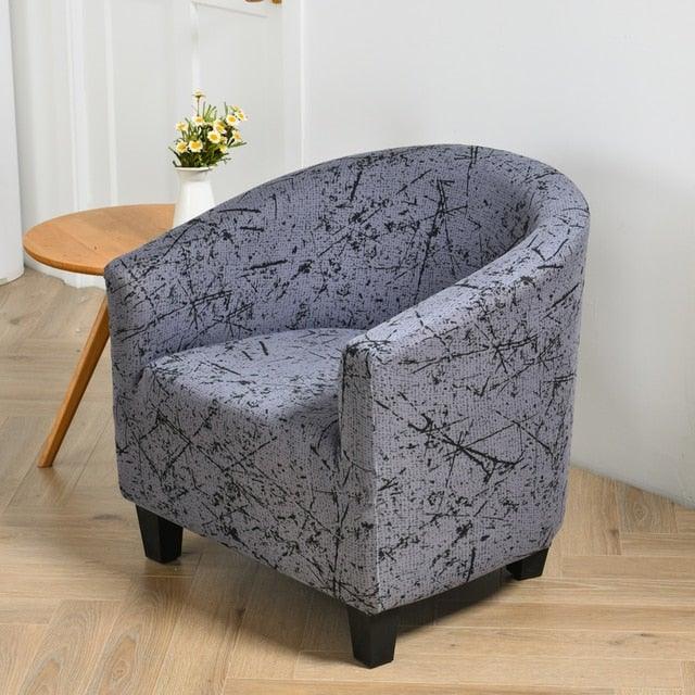 Club Chair Cover Armchair Slipcover Geometric Printed Small Sofa Covers Protect For Pets Chair Decoration Chair Slipcover Decoration Club Chair Cover Spandex Elastic Armchair Slipcover Geometric Printed Small Sofa Covers Protect For Living Room Hotel Bar