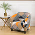 Club Chair Cover Armchair Slipcover Geometric Printed Small Sofa Covers Protect For Pets Chair Decoration Chair Slipcover Decoration Club Chair Cover Spandex Elastic Armchair Slipcover Geometric Printed Small Sofa Covers Protect For Living Room Hotel Bar