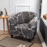 Club Chair Cover Armchair Slipcover Geometric Printed Small Sofa Covers Protect For Pets Chair Decoration Chair Slipcover Decoration Club Chair Cover Spandex Elastic Armchair Slipcover Geometric Printed Small Sofa Covers Protect For Living Room Hotel Bar
