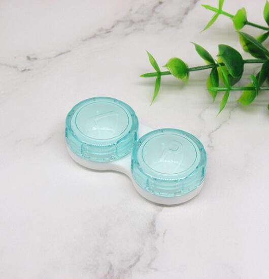 Colorful Contact Lens Cases Box With Mirror Cute Girl Fruit Women Mini Eyes Contact Lenses Case Container Travel Kit Set Colorful Contact Lens Case Travel Kit Contact Box Holder Lightweight Storage Container With Mirror