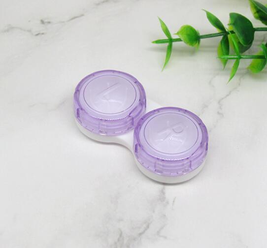 Colorful Contact Lens Cases Box With Mirror Cute Girl Fruit Women Mini Eyes Contact Lenses Case Container Travel Kit Set Colorful Contact Lens Case Travel Kit Contact Box Holder Lightweight Storage Container With Mirror