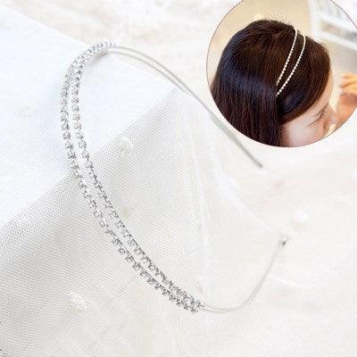 Colorful Rhinestone Flower Leaf Hair Hoop Headband Hairband for Women Girls Bezel Hair Band Hair Accessories Flower and Leaves Crown Hair Band for Bride and Bridesmaids