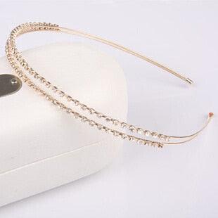 Colorful Rhinestone Flower Leaf Hair Hoop Headband Hairband for Women Girls Bezel Hair Band Hair Accessories Flower and Leaves Crown Hair Band for Bride and Bridesmaids