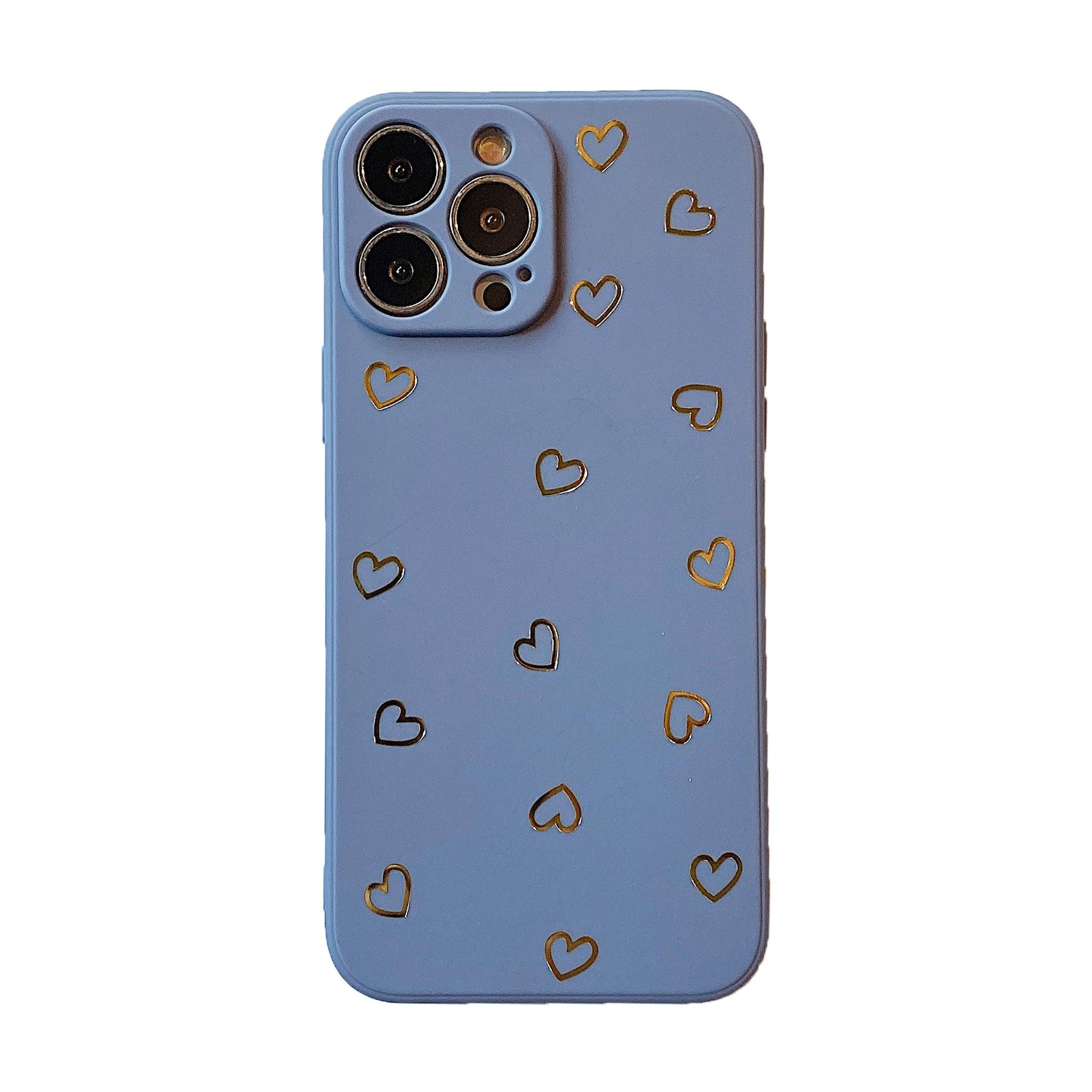 Colorful Silicone Case Soft Protection Cute Pattern Cute Little Heart Phone Case For iPhone 14 Pro Max 13 12 11 X XR XS Max 7 8 Plus Silicone Camera Back Case Cover