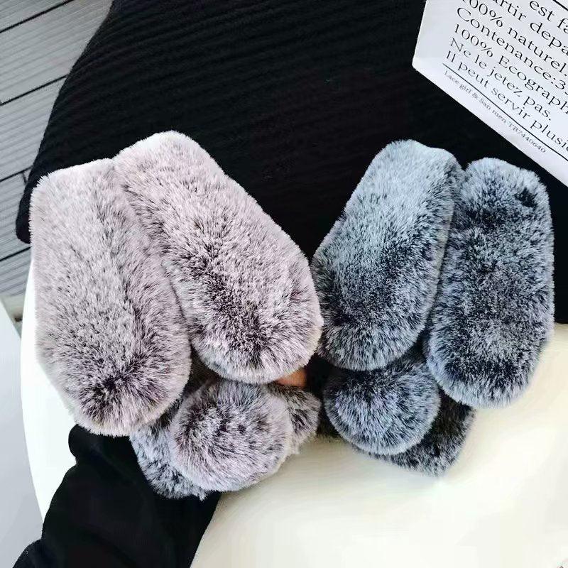 Comfortable Bunny Funny Women Phone Cover For iPhone 12 mini 11 Pro Max Hairy Cute Rabbit Animal Case For iPhone XS MAX XR Soft Lightweight Phone Cover Girl Gifts