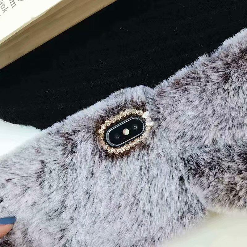 Comfortable Bunny Funny Women Phone Cover For iPhone 12 mini 11 Pro Max Hairy Cute Rabbit Animal Case For iPhone XS MAX XR Soft Lightweight Phone Cover Girl Gifts