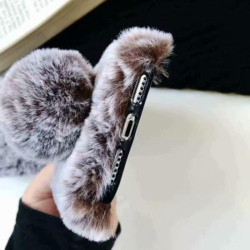 Comfortable Bunny Funny Women Phone Cover For iPhone 12 mini 11 Pro Max Hairy Cute Rabbit Animal Case For iPhone XS MAX XR Soft Lightweight Phone Cover Girl Gifts