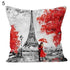Comfortable Pillowcase Eiffel Tower Romantic Couple Pillowcase Valentine's Day Throw Pillow Covers Couple Romantic Kissing Under Eiffel Tower And Big Ben Decorative Pillow Case Cushion Cover Decorative Pillowcase