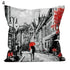 Comfortable Pillowcase Eiffel Tower Romantic Couple Pillowcase Valentine's Day Throw Pillow Covers Couple Romantic Kissing Under Eiffel Tower And Big Ben Decorative Pillow Case Cushion Cover Decorative Pillowcase
