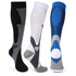 Compression Socks Nylon Medical Nursing Stockings Specializes Outdoor Cycling Sport Socks Men,20-30mmhg Run Nurse Socks for Edema Diabetic Varicose Veins Fast-drying Breathable Adult Sports Socks
