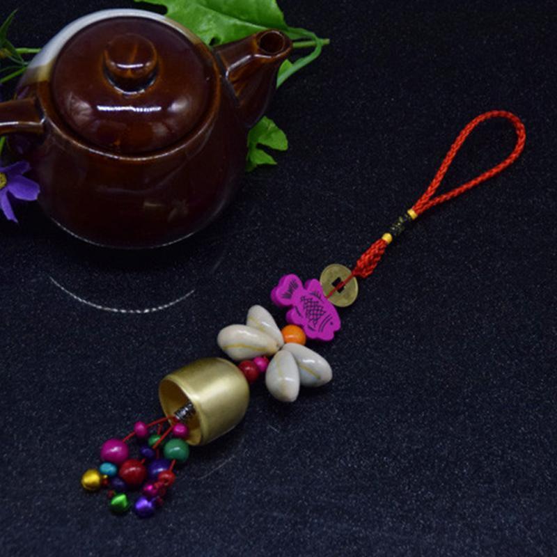 Copper Lucky Wind-chimes  Style Alloy Bell Yard Garden Outdoor Living Feng Shui Wind Chimes For A Gift Home Decor For Good Luck Garden Hanging Decoration Gift