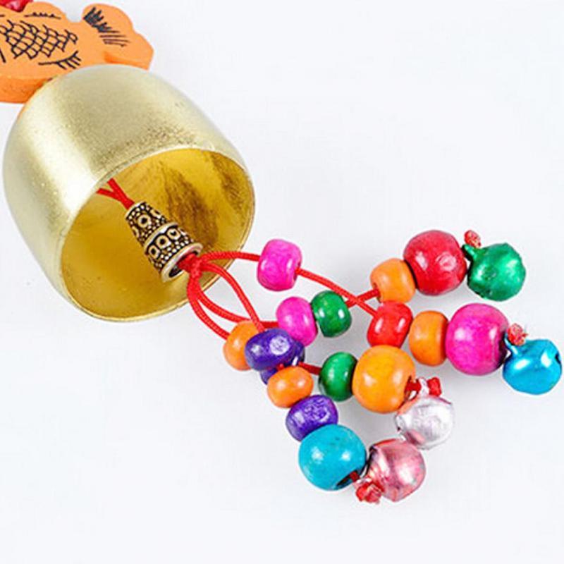 Copper Lucky Wind-chimes  Style Alloy Bell Yard Garden Outdoor Living Feng Shui Wind Chimes For A Gift Home Decor For Good Luck Garden Hanging Decoration Gift
