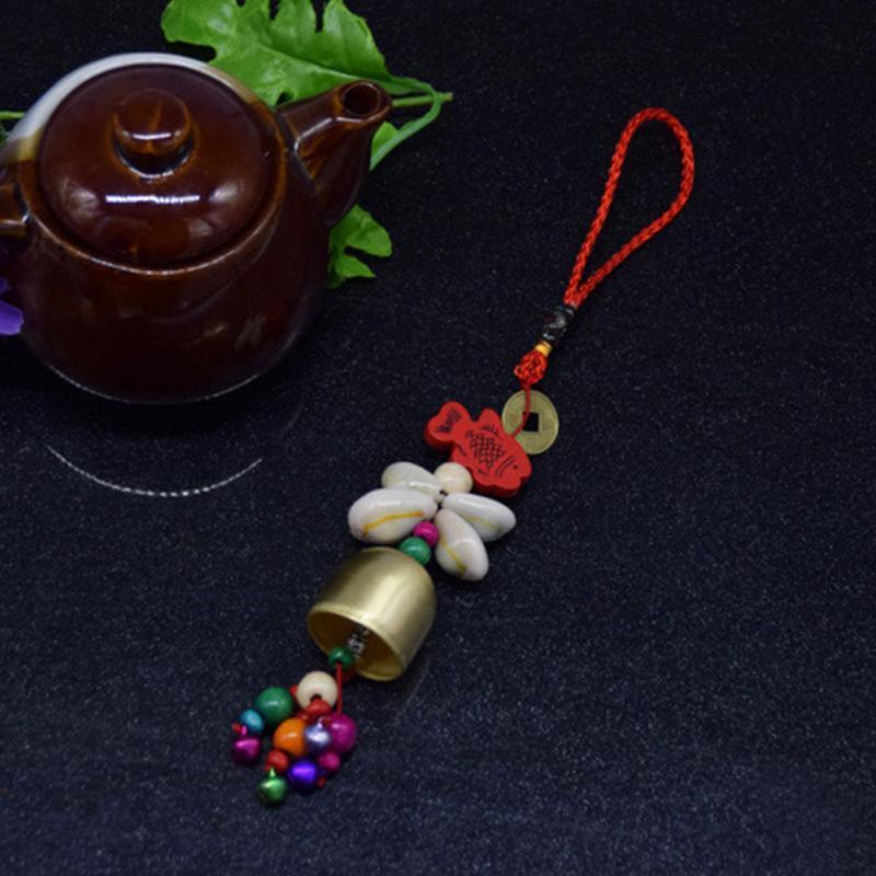 Copper Lucky Wind-chimes  Style Alloy Bell Yard Garden Outdoor Living Feng Shui Wind Chimes For A Gift Home Decor For Good Luck Garden Hanging Decoration Gift