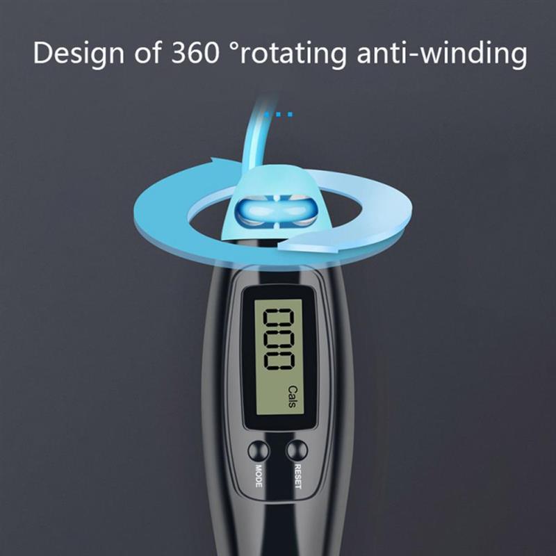 Cordless Jump Ropes Smart Electronic Digital Wireless Skip Rope Calorie Consumption Fitness Body Building Exercise Jumping Rope Calorie Counter For Fitness Exercise Boxing Cordless Skipping Rope For Adults Men Women