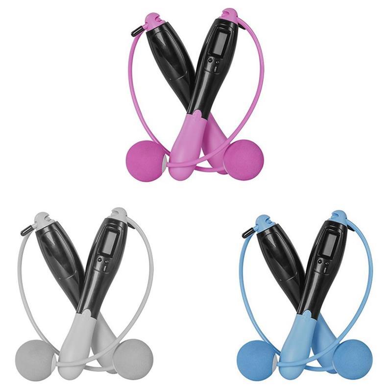 Cordless Jump Ropes Smart Electronic Digital Wireless Skip Rope Calorie Consumption Fitness Body Building Exercise Jumping Rope Calorie Counter For Fitness Exercise Boxing Cordless Skipping Rope For Adults Men Women