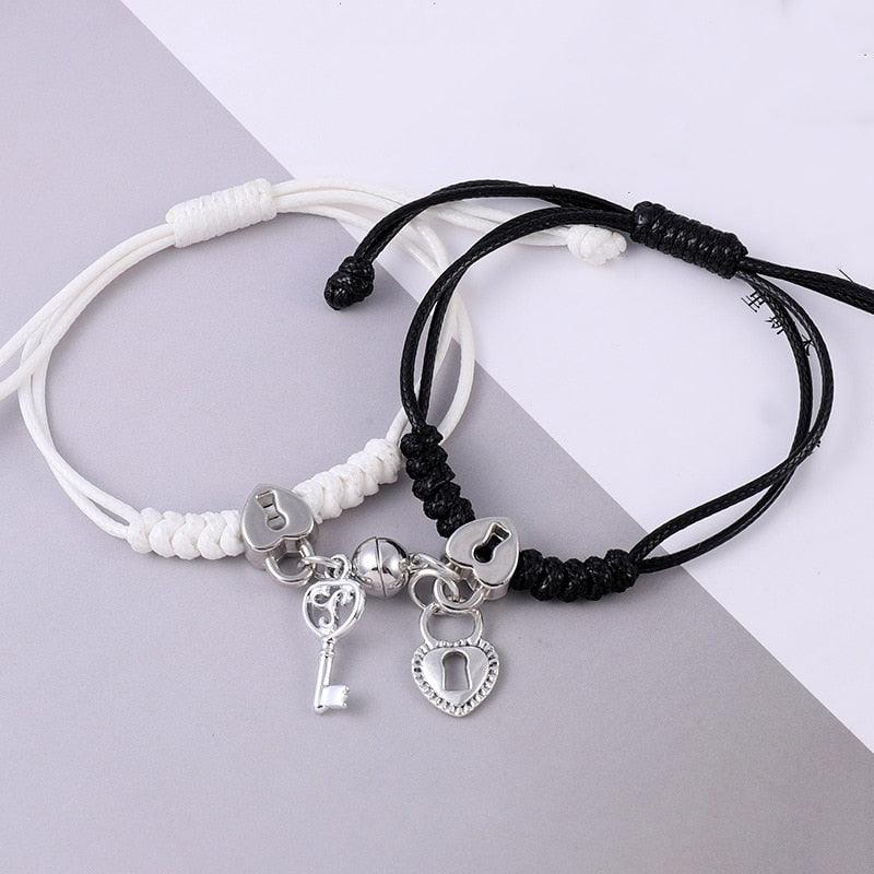 Silver Relationship Bracelets Magnetic Silver Bracelet For Couples