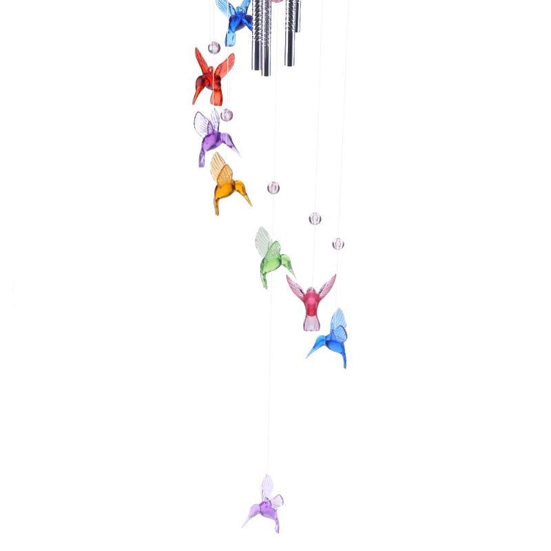 Creative Lucky Humming Bird Mobile Hanging Wind Chimes Bells Ornaments Hanging Gifts Dream-catcher Pendant Wall Home Car Decor Garden Wedding Window Decoration