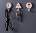 Creative Simple Hook Geometry Hook Key Umbrella Clothes Hook Strong Bathroom Wall Hook Wall Hanger Wall Keychains Holder Hanger Organizer for Home Office Dorm Rooms Decoration