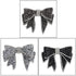 Crystal Big Bow Hair Clips For Women Girls Hair Accessories Rhinestone Hairpins Plastic Hairgirps Retro Barrette Headwear Gorgeous Hair Accessories For Women