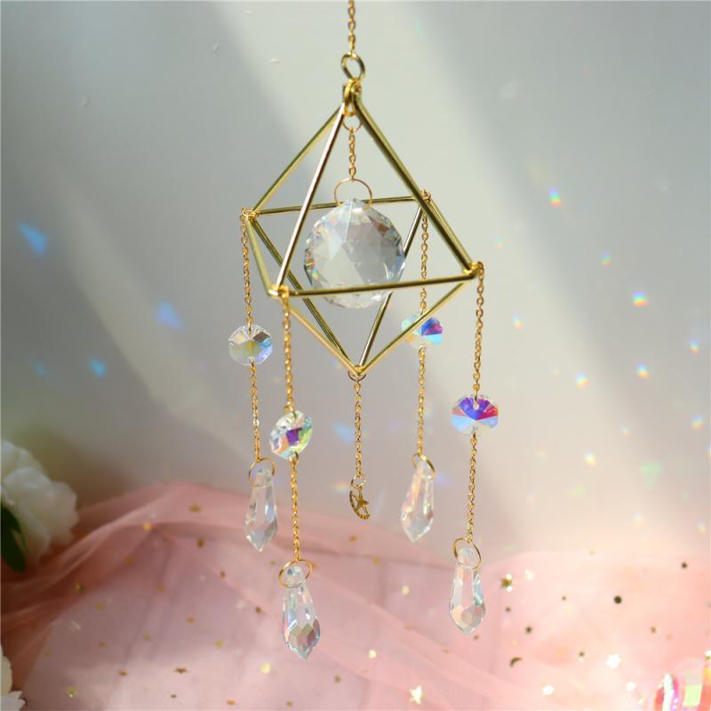 Crystal Dream Wind Chimes Dream Catcher Gifts Wall Hanging Home Decoration Window Wind Spinner OrnamentFor Bedroom Living Room Decoration Creative Girls Gifts Photography