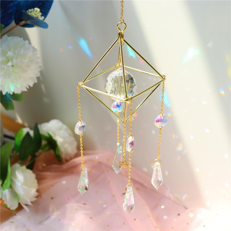 Crystal Dream Wind Chimes Dream Catcher Gifts Wall Hanging Home Decoration Window Wind Spinner OrnamentFor Bedroom Living Room Decoration Creative Girls Gifts Photography