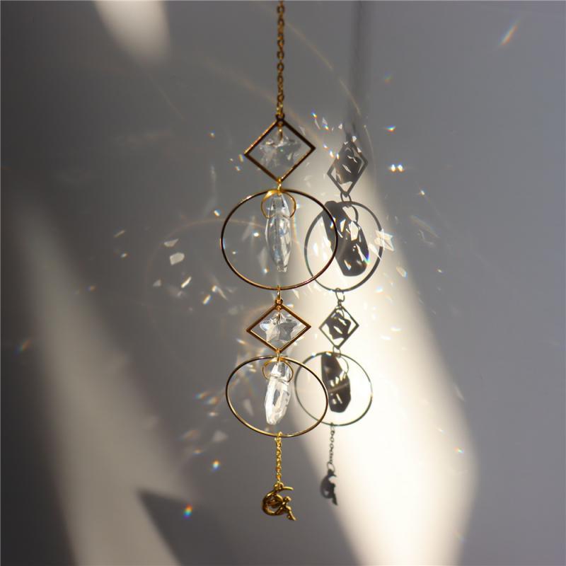 Crystal Dream Wind Chimes Dream Catcher Gifts Wall Hanging Home Decoration Window Wind Spinner OrnamentFor Bedroom Living Room Decoration Creative Girls Gifts Photography