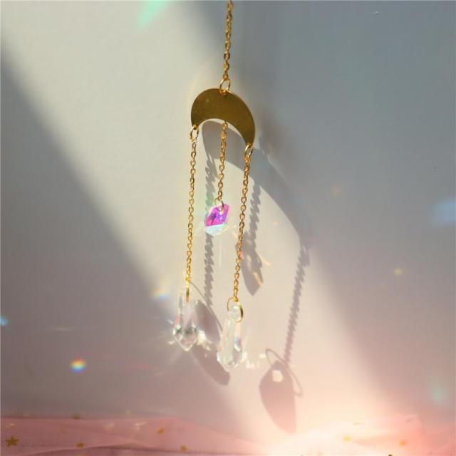 Crystal Dream Wind Chimes Dream Catcher Gifts Wall Hanging Home Decoration Window Wind Spinner OrnamentFor Bedroom Living Room Decoration Creative Girls Gifts Photography