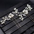Crystal Pearl Bridal Tiaras Hairbands Hairpins Bridesmaid Diamante Hair Vine Accessories Wedding Jewelry 35cm Headwear Gorgeous Hair Accessories For Women