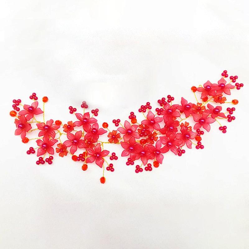 Crystal Pearl Hair Belt Wedding Bridal Hair Ornaments Hair Jewelry Decorations for Brides Wedding Gorgeous Hair Accessories For Women