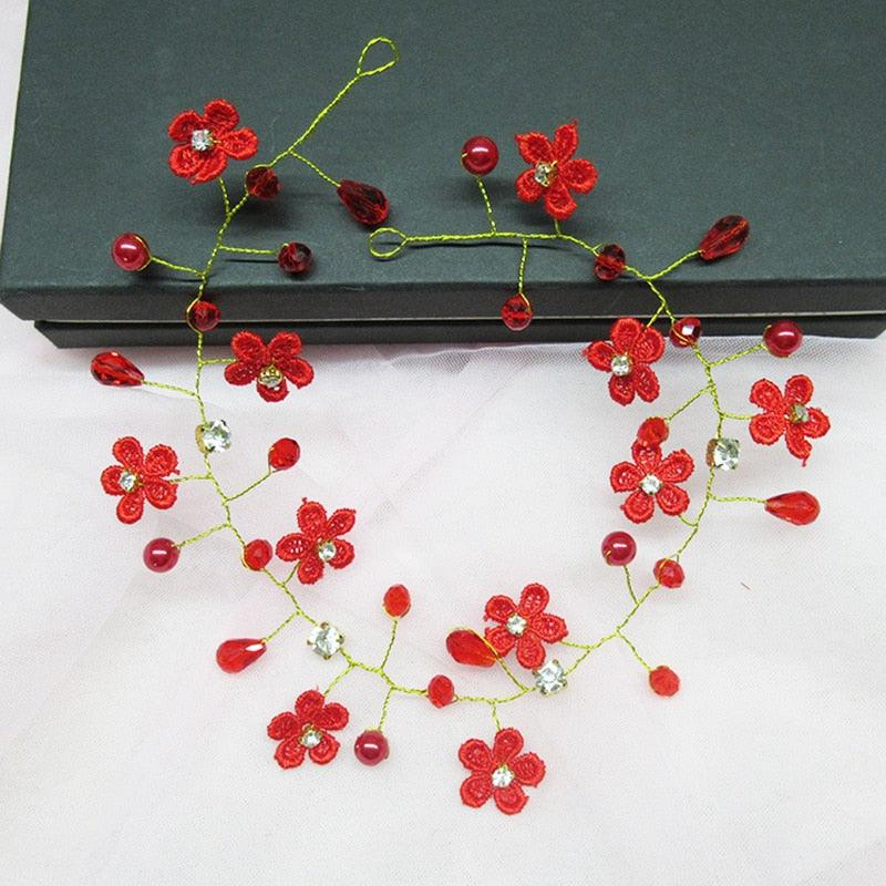 Crystal Pearl Hair Belt Wedding Bridal Hair Ornaments Hair Jewelry Decorations for Brides Wedding Gorgeous Hair Accessories For Women