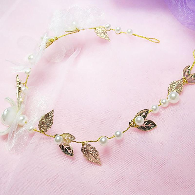 Crystal Pearl Hair Belt Wedding Bridal Hair Ornaments Hair Jewelry Decorations for Brides Wedding Gorgeous Hair Accessories For Women