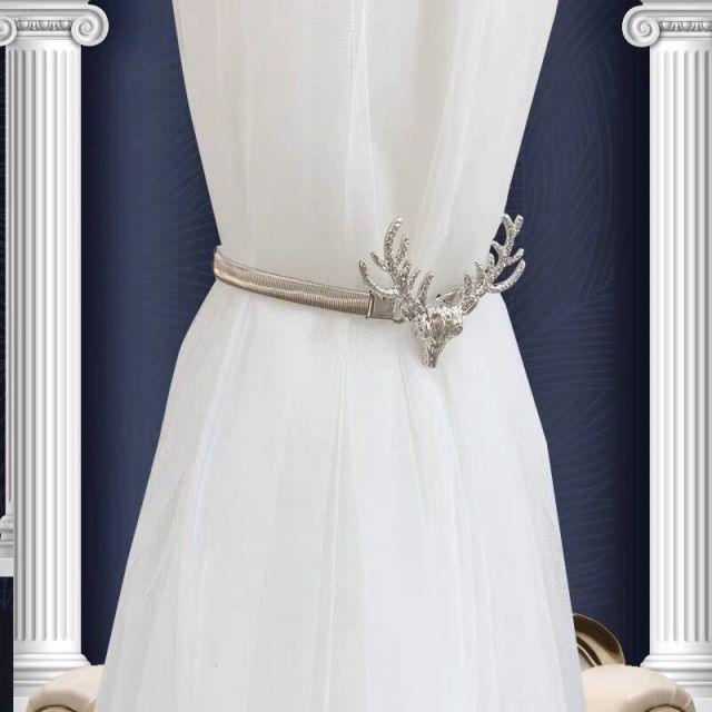 Curtain Tieback High Quality Holder Hook Buckle Clip Pretty and Fashion Polyester Decorative Home Accessories Magnetic Decorative Drapes Holdbacks Curtain Tiebacks Clips